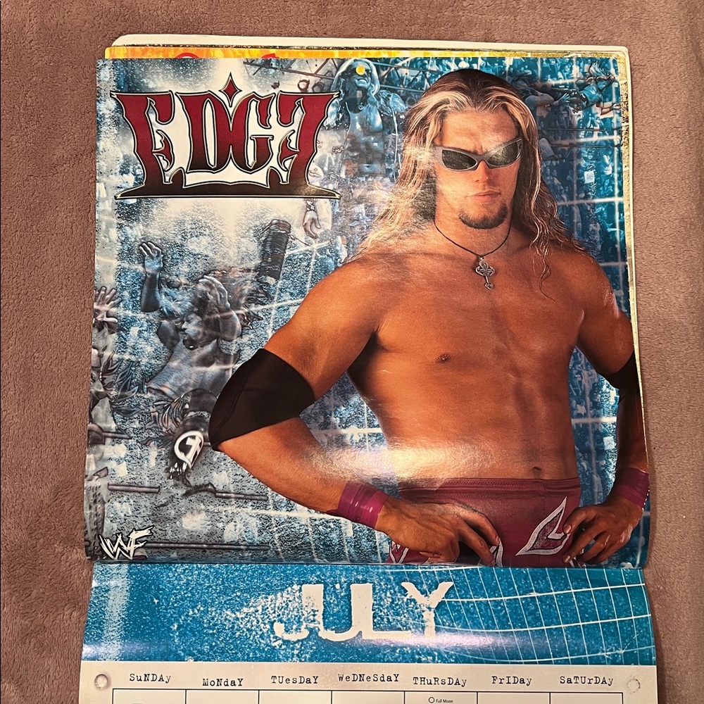 Vintage WWF World Wrestling Federation 16- Month Calendar 2001 - Picture 8 of 13